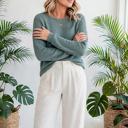 Waffle Knit Drop-Shoulder Top | S-XL