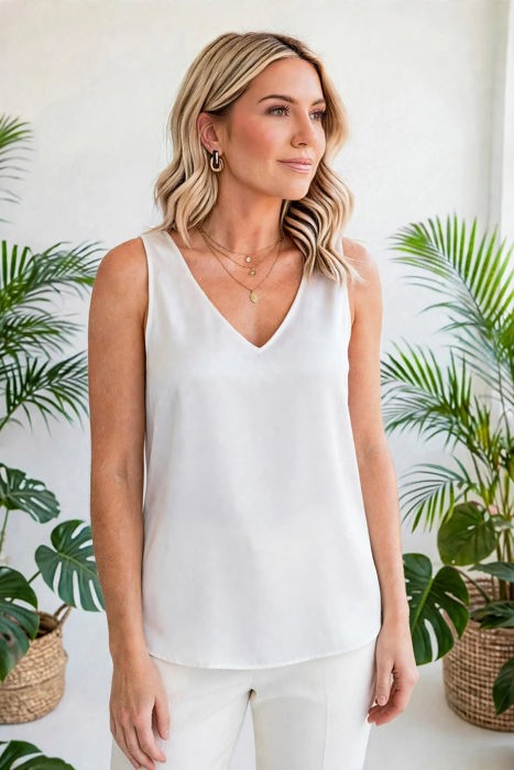 Sleek Comfort V-Neck Tank Top | S-XXL