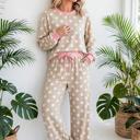  Dot & Dash Contrast Two-Piece Set | S-XL