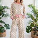  Dot & Dash Contrast Two-Piece Set | S-XL