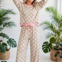  Dot & Dash Contrast Two-Piece Set | S-XL
