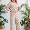  Dot & Dash Contrast Two-Piece Set | S-XL
