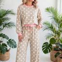  Dot & Dash Contrast Two-Piece Set | S-XL