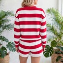  Holly Jolly Stripe Embroidery Lounge Set | S-XL