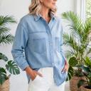  Patch & Stripe Button Down Shacket | S-XL
