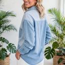  Patch & Stripe Button Down Shacket | S-XL