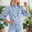  Polka & Stripe Style Shift Top | S-XL