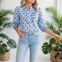  Polka & Stripe Style Shift Top | S-XL