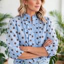  Polka & Stripe Style Shift Top | S-XL