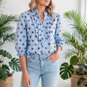  Polka & Stripe Style Shift Top | S-XL