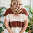  Colorwave Striped V Neck Knit Sweater | S-XL