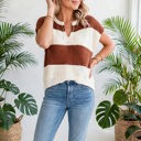  Colorwave Striped V Neck Knit Sweater | S-XL