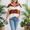  Colorwave Striped V Neck Knit Sweater | S-XL