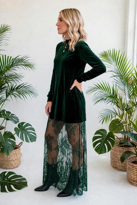 Velvet Lace Grace Maxi Dress | S-XL