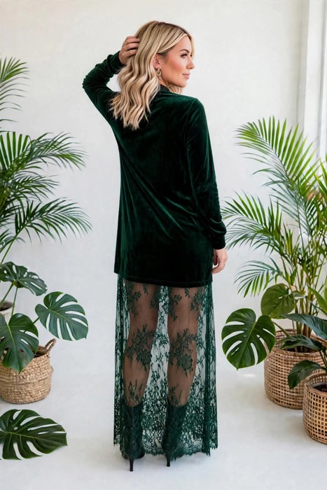 Velvet Lace Grace Maxi Dress | S-XL