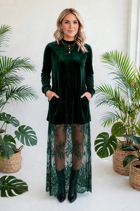 Velvet Lace Grace Maxi Dress | S-XL