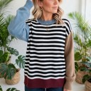  Statement Stripe Chic Colorblock Sweater | S-XL