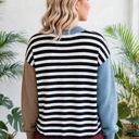  Statement Stripe Chic Colorblock Sweater | S-XL