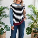  Statement Stripe Chic Colorblock Sweater | S-XL