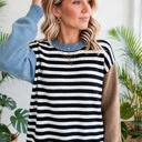  Statement Stripe Chic Colorblock Sweater | S-XL