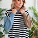  Statement Stripe Chic Colorblock Sweater | S-XL