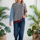  Statement Stripe Chic Colorblock Sweater | S-XL