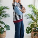  Statement Stripe Chic Colorblock Sweater | S-XL