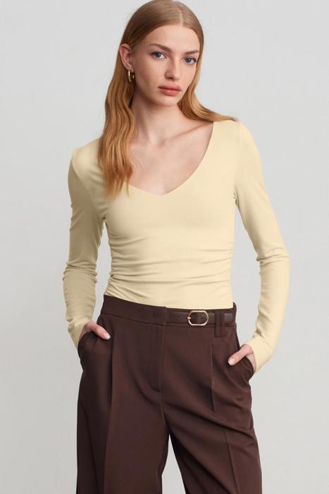 Second Skin Built-In Bra V-Neck Top | S - XL