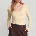  Second Skin Built-In Bra V-Neck Top | S - XL