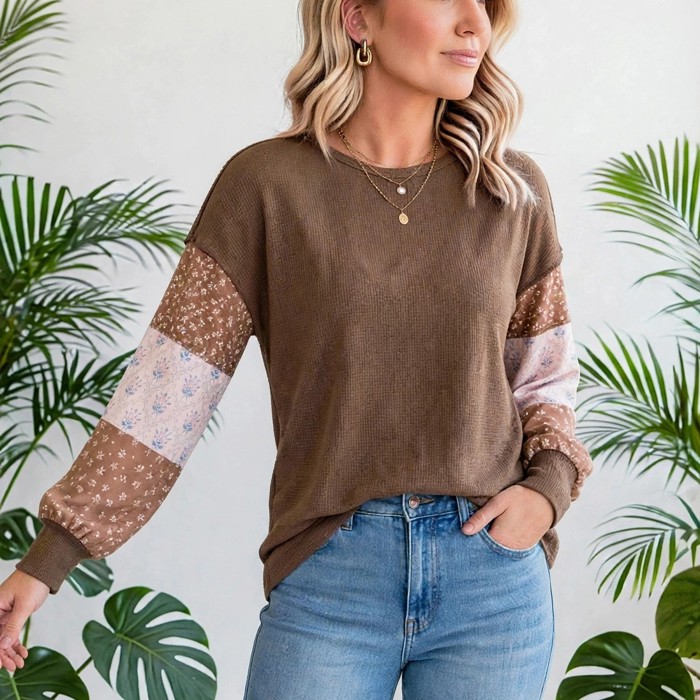 Rosalie Textured Floral Pullover Tunic | S-XL