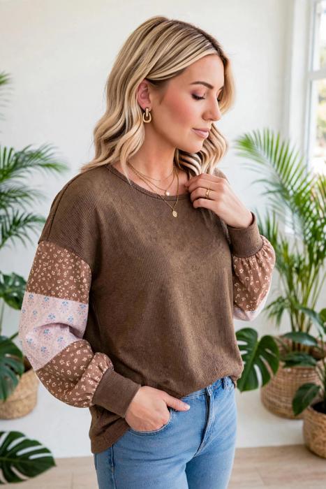 Rosalie Textured Floral Pullover Tunic | S-XL