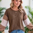  Rosalie Textured Floral Pullover Tunic | S-XL