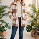  Plaid Teddy Jacket | S-2XL