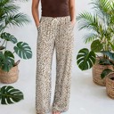  Trendy Leopard Elastic Waistband Loose Pants | S-XL