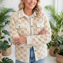  Cozy Checkered Corduroy Shacket | S-XL