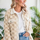  Cozy Checkered Corduroy Shacket | S-XL