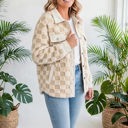  Cozy Checkered Corduroy Shacket | S-XL