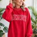  Polka Pop Letter Contrast Trim Sweatshirt | S-XL