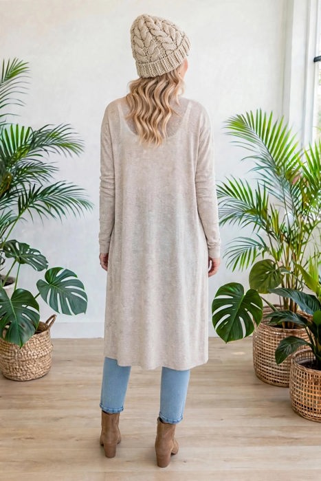 Essential Tunic Layer Long Cardigan | S-XL