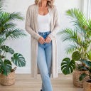  Essential Tunic Layer Long Cardigan | S-XL