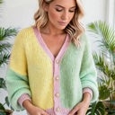 Trend Stitch Drop-Shoulder Cardigan | S-XL