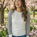  Spring Easy Patchwork Stripe Raglan Top | S-XL