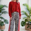  WildMuse Patchwork Elastic Waist Jeans | S-XL
