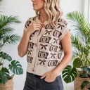  Western Horseshoe Bow Knit Vest | S–XL