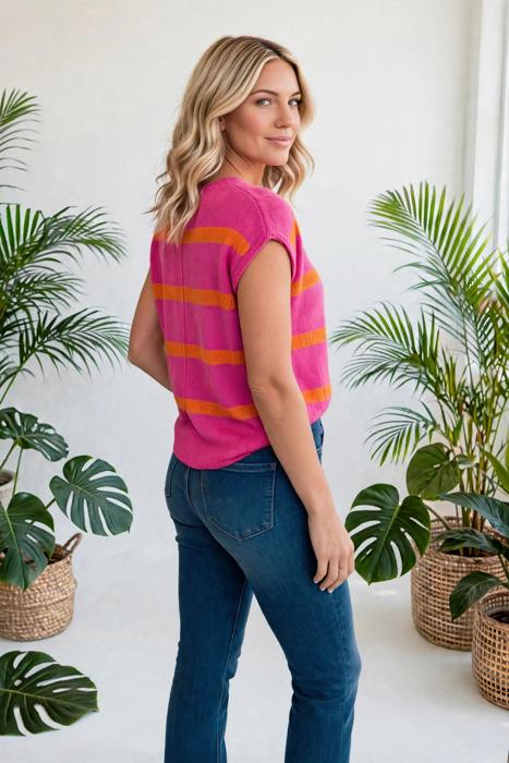Westelle Stripe Knit Western Sweater | S-XL