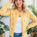  Cozy Dots Front Button Cardigan | S-XL