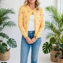  Cozy Dots Front Button Cardigan | S-XL