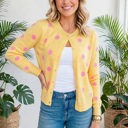  Cozy Dots Front Button Cardigan | S-XL