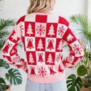  Yuletide Plaid Tunic Knitwear Sweater | S-XL