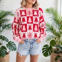 Yuletide Plaid Tunic Knitwear Sweater | S-XL